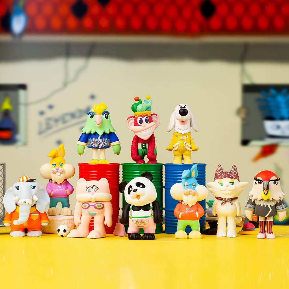 pop mart coolrainLABO Oh Face フィギュア　8点 Amazon.co.jp: pop mart CoolrainLABO Oh Faceシリーズ 8個 限定
